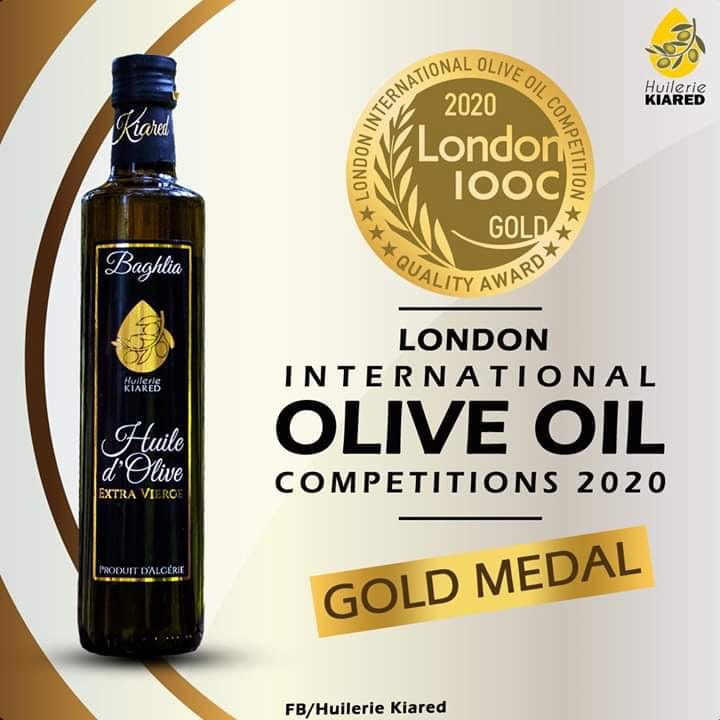 Huile d'Olive algérienne : une autre médaille en OR décrochée à London ( LIOOC)