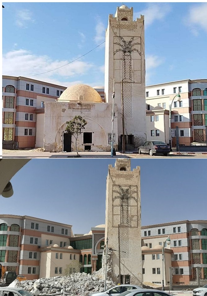 l'ancienne station de la gare de Oued Souf est en cours de destruction par les autorités locales