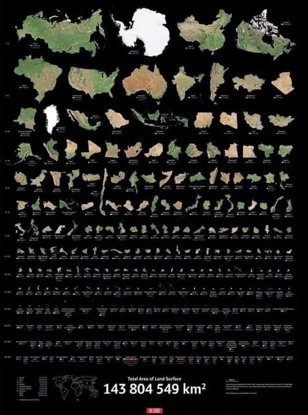 L'Algérie est classée 11è de par superficie dans le monde ... Et pourtant !