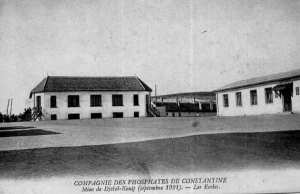 Compagnie des phosphates de Constantine. Mine Djbel Kouif (Septembre 1921). Les écoles