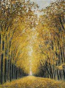 Painting by MICHELE CASCELLA ( 1892-1989 )