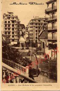 Alger- Rue Michelet et les nouveaux immeubles