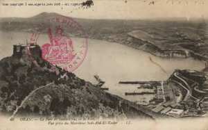 Oran- Le fort de Santa Cruz et le port-