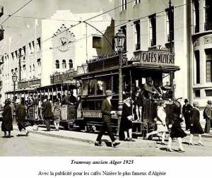 tramway alger 1925 publicité Niziere