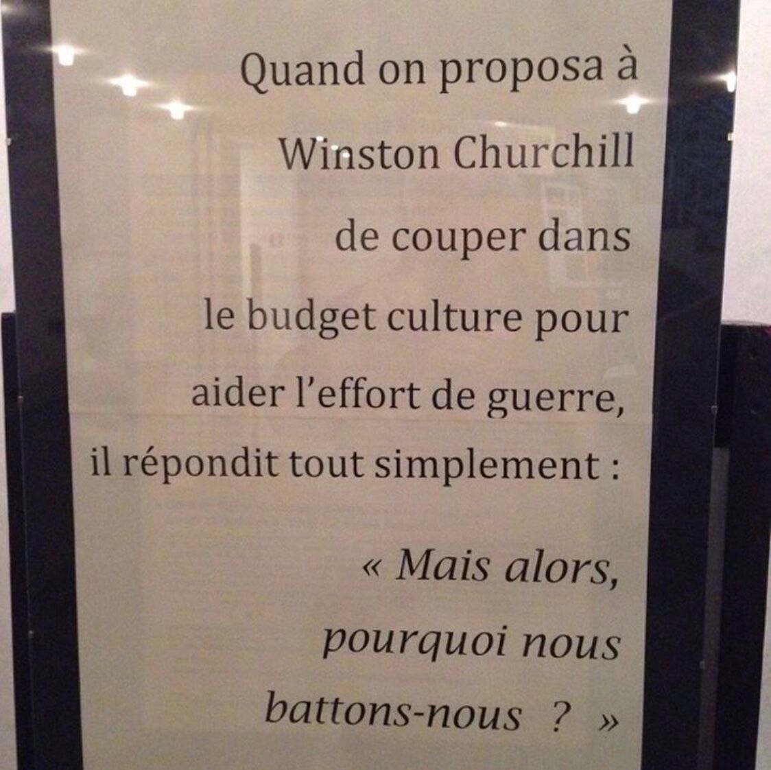 Pourquoi et pour quoi nous battons-nous ?... #culture