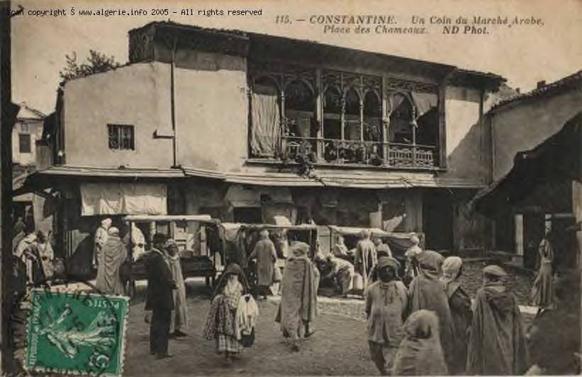 Constantine-Un coin du marché arabe