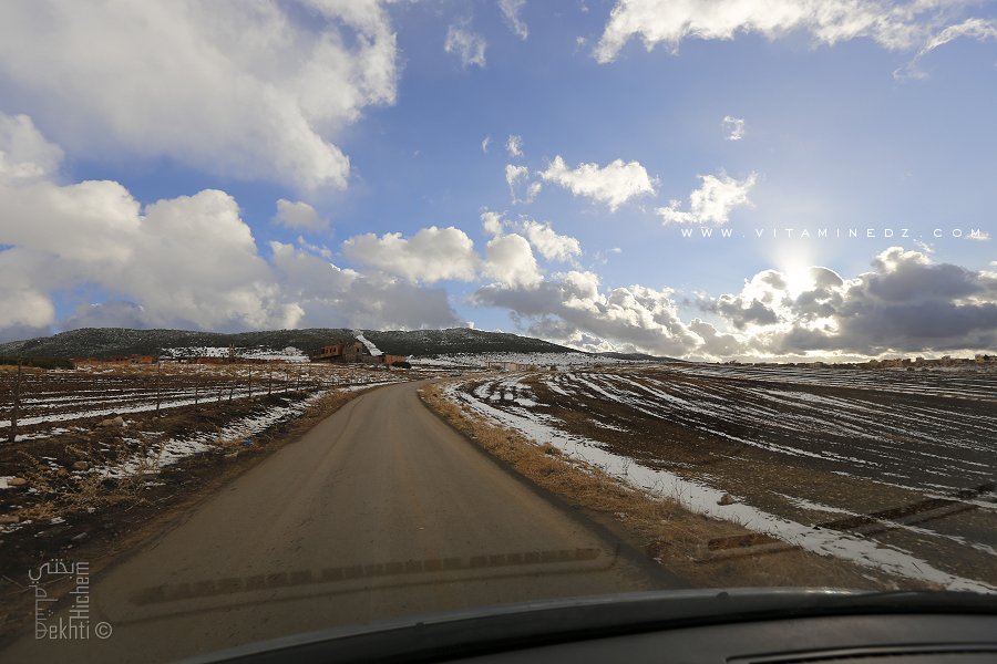 Les hauteurs de Tlemcen, la neige est de retour