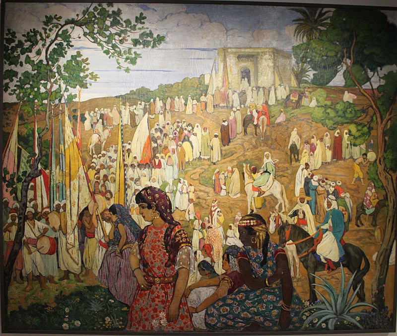 La Fête arabe dans la campagne de Tlemcen, 1910-1920 par André Suréda, Musée du quai Branly - Jacques Chirac.