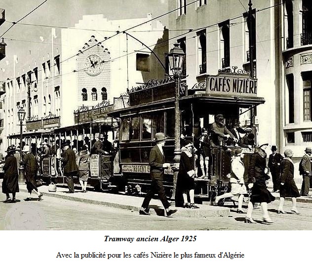 tramway alger 1925 publicité Niziere