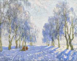 Sur la route enneigée  (1928)