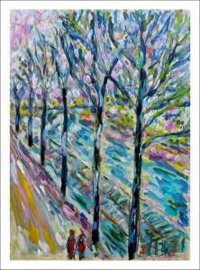 La Seine à Paris en hiver