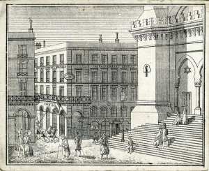 Reçu pour un demi-mois de loyer pour juillet 1886, recto représentant la maison Napoléon scala