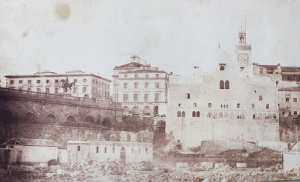 Mosquée de la Pêcherie, façade sur le port vers 1850