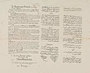 Arrêté de création de la place des Martyrs d'Alger