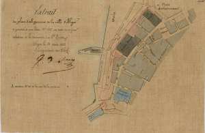 Extrait du plan d'alignement de la ville d'Alger, 1862