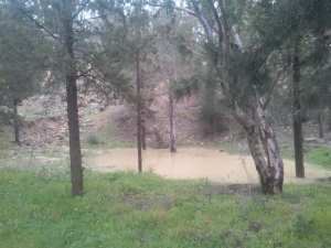 Aire de jeux en bois au Djebel Chaabet Khaled Yabous.