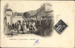 carte postale ancienne de Tlemcen : la rue Syken