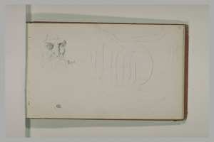 Etude d'une tête d'arabe et un croquis indéterminé