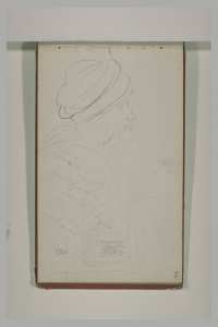 Une tête d'arabe vu de profil, et une façade