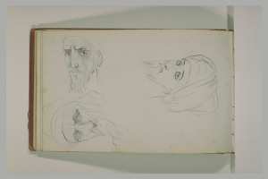 Trois têtes d'Arabes