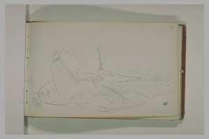 Un homme endormi sous un large chapeau