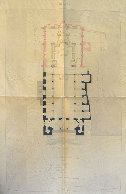 Façade est de la cathédrale Saint Philippe (Ketchawa) avant 1890