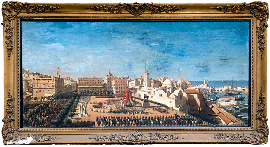 La fête Dieu en 1849, tableau anonyme