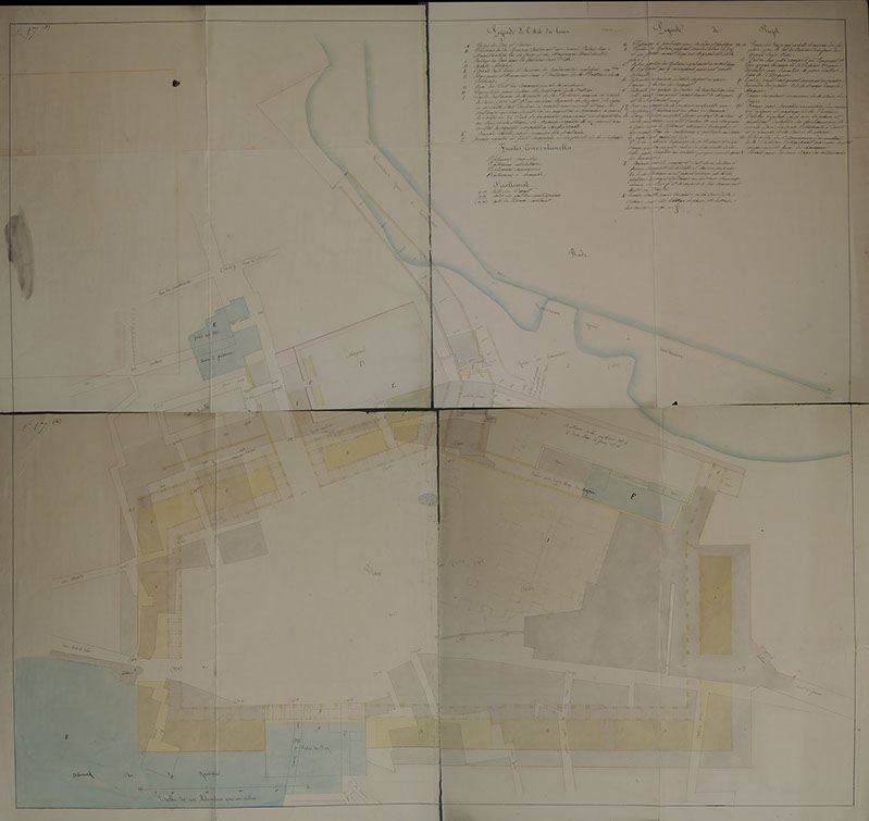 Alger : Plan de lotissement de la place des Martyrs