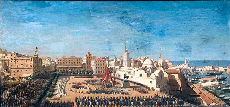 La fête Dieu en 1849 /place des martyres Alger