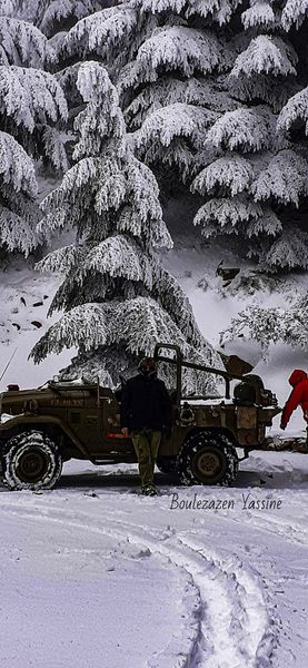 Chélia recouverte de neige blanche