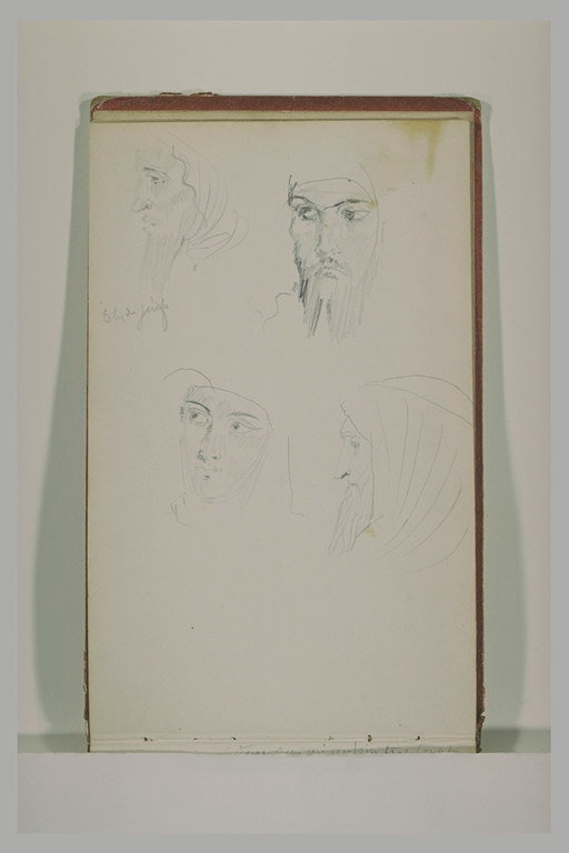 Quatre études de juifs enturbannés