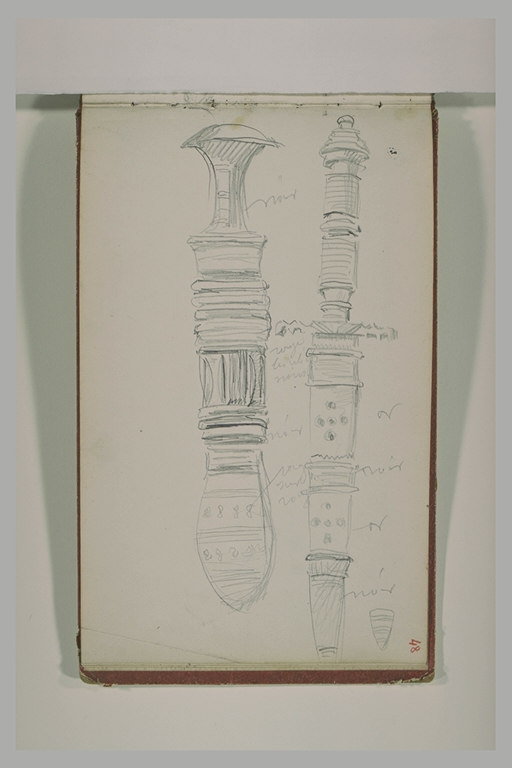 Etudes de poignards orientaux