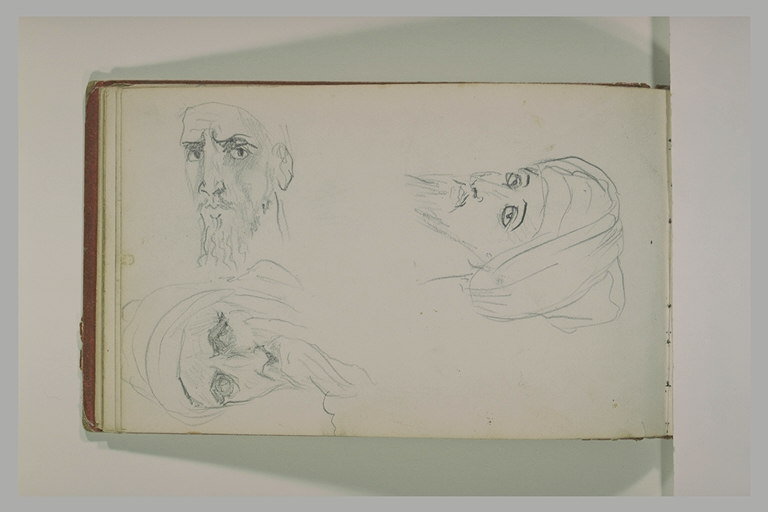 Trois têtes d'Arabes