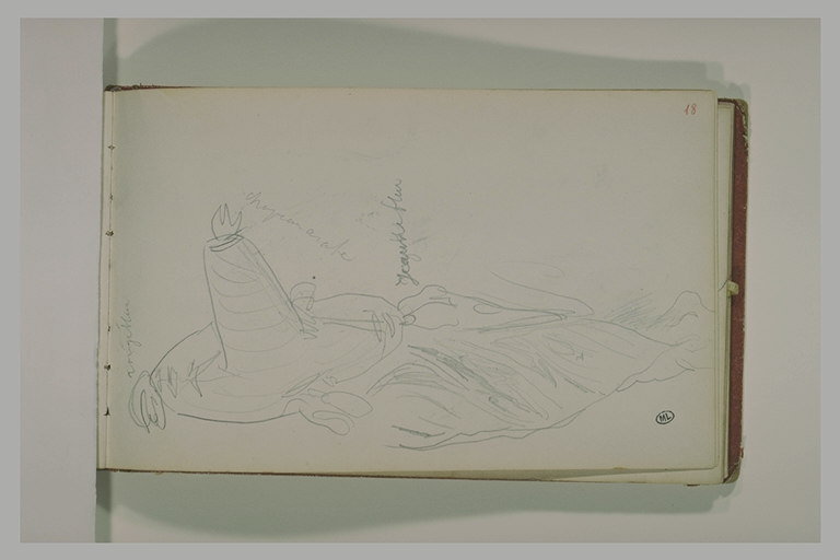 Un homme endormi sous un large chapeau