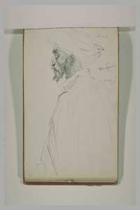 Un arabe en buste, vu de profil