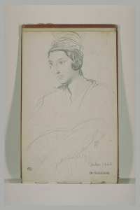 Une jeune arlésienne, vue en buste