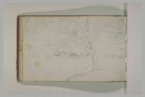 Vue d'un campement dans un paysage algérien