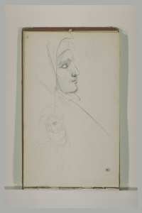 Deux études de têtes d'Arabes