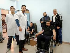 اليوم الثاني علي التوالي بجامعة عباس لغرور خنشلة. حملة التبرع بالدم