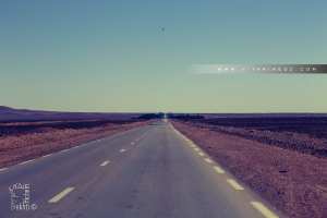 La route du Sud qui mène de Tlemcen vers Naama