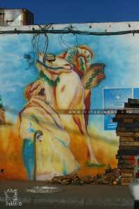 Joilis Graphittis sur les mur du Marché couvert de Béchar