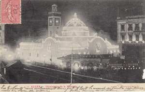 illumination de la mosquée d'Alger datant de 1907