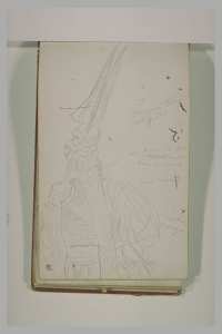 Une femme juive vue de dos, à mi-corps