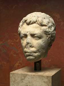 Statue ; tête Waille