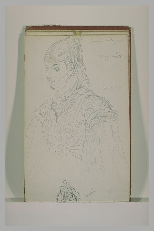 Une juive, en buste, vue de profil