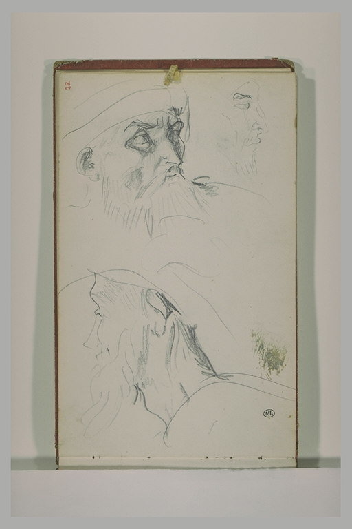 Trois têtes d'Arabes