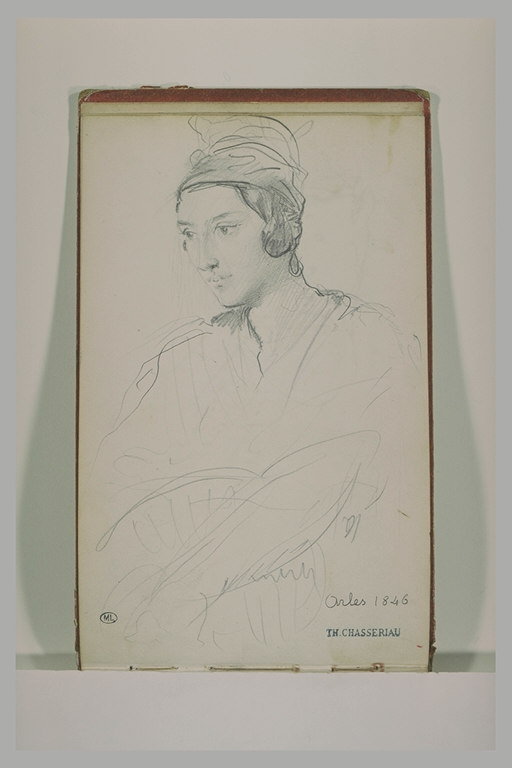 Une jeune arlésienne, vue en buste