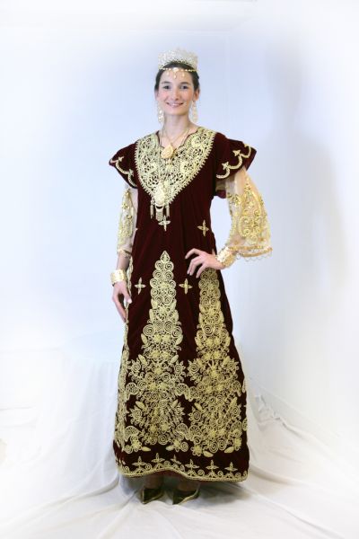ROBES TRADITIONNELLES LA GANDOURA FERGANI DE CONSTANTINE.