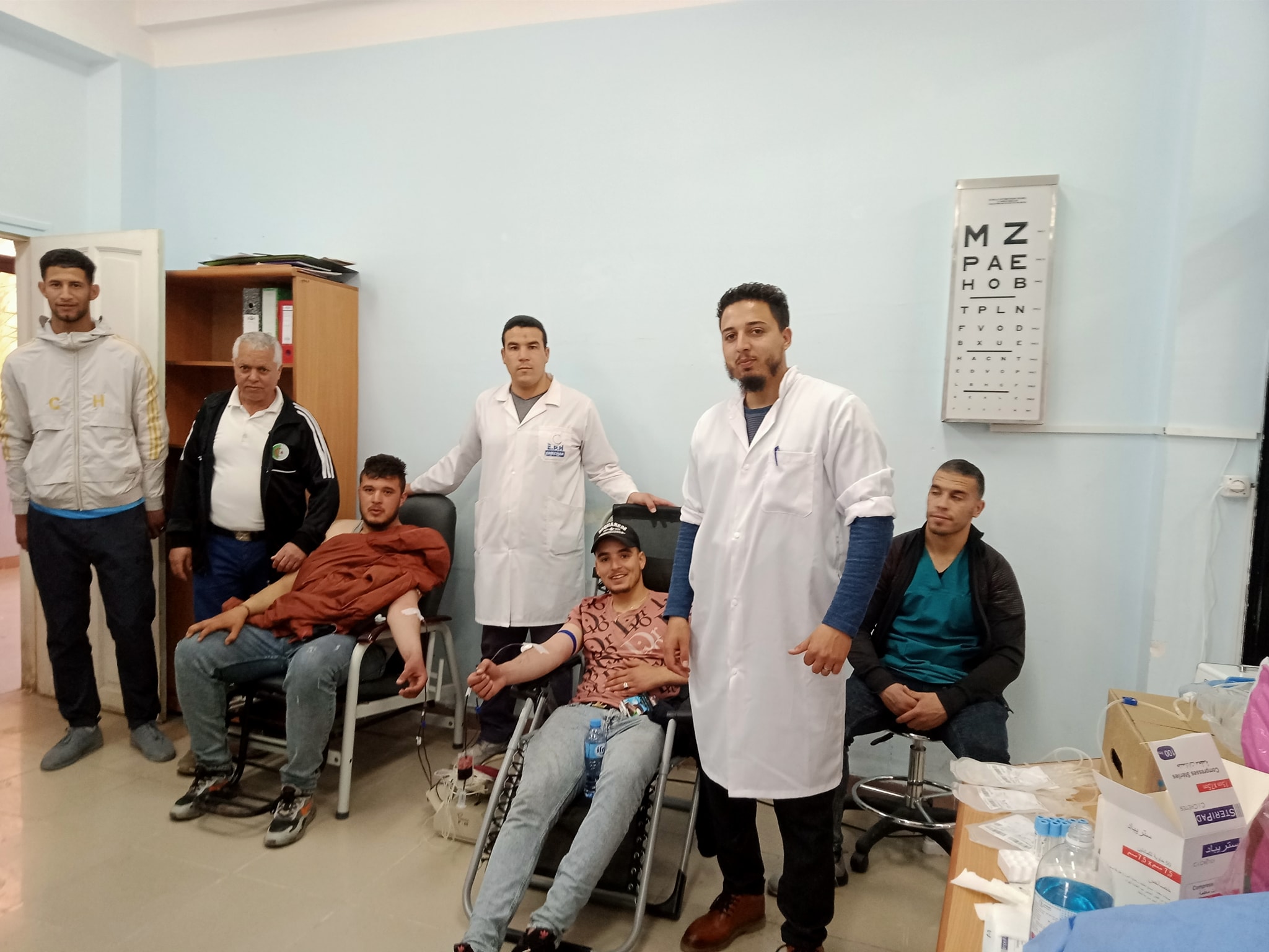 اليوم الثاني علي التوالي بجامعة عباس لغرور خنشلة. حملة التبرع بالدم