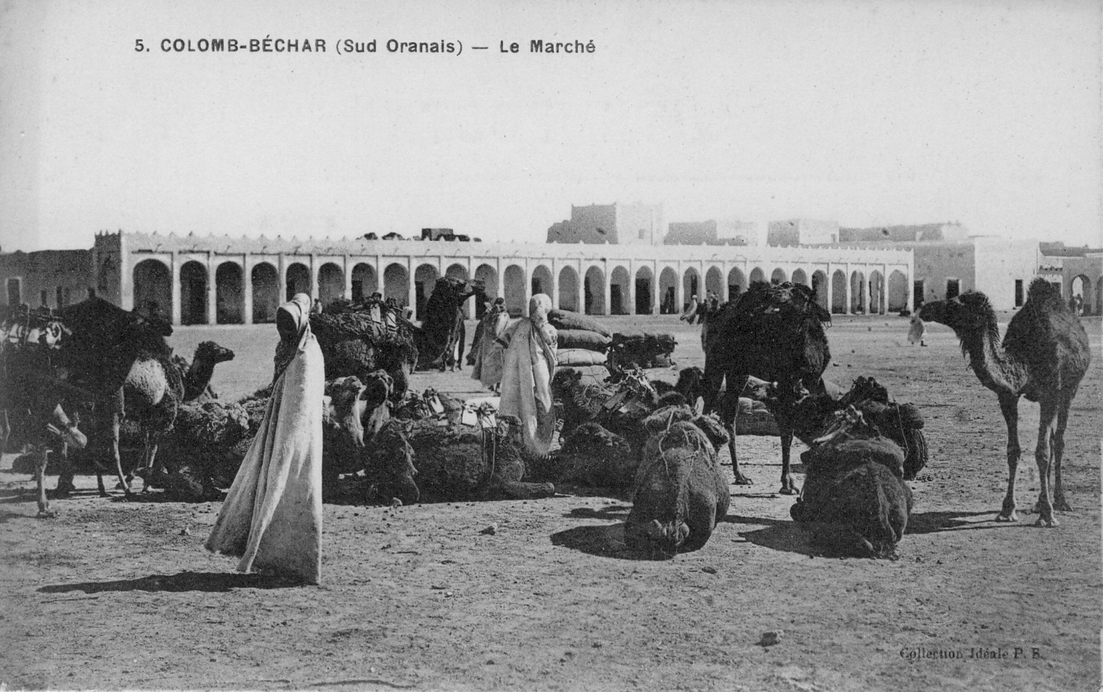 Photo ancienne du marché de Béchar